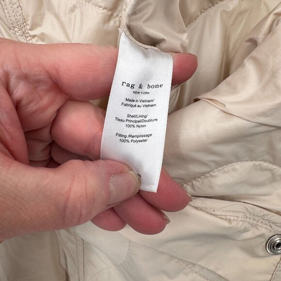 Rag & Bone Rudy Quilted Nylon Jogger Pants Womens Small Tan‎ Nylon Pockets - Picture 11 of 12